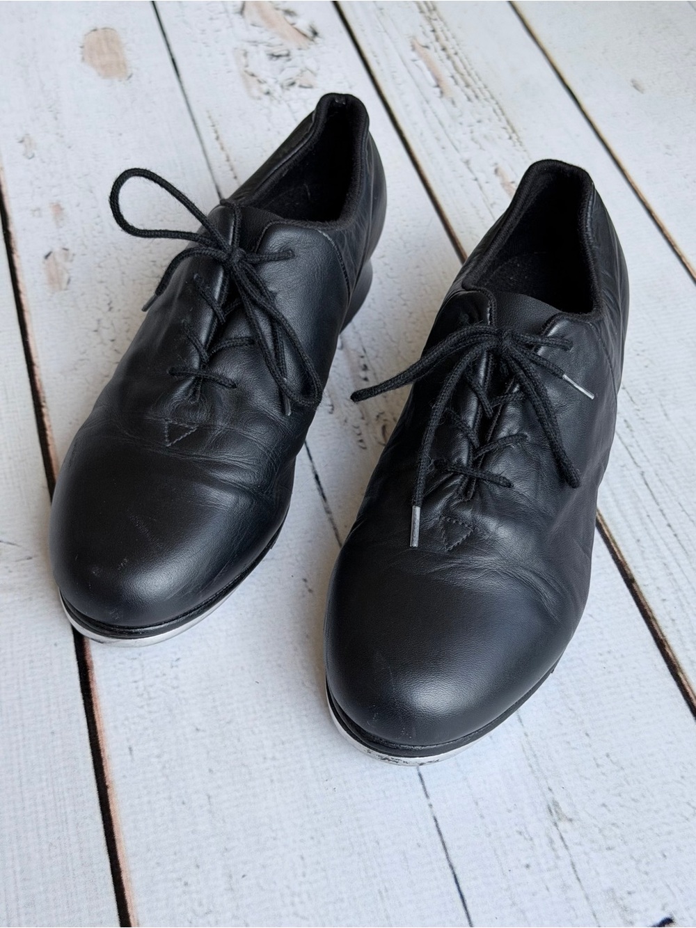 Bloch Tap-Flex Black Leather Split-Sole Tap Dance Shoes Size 7.5